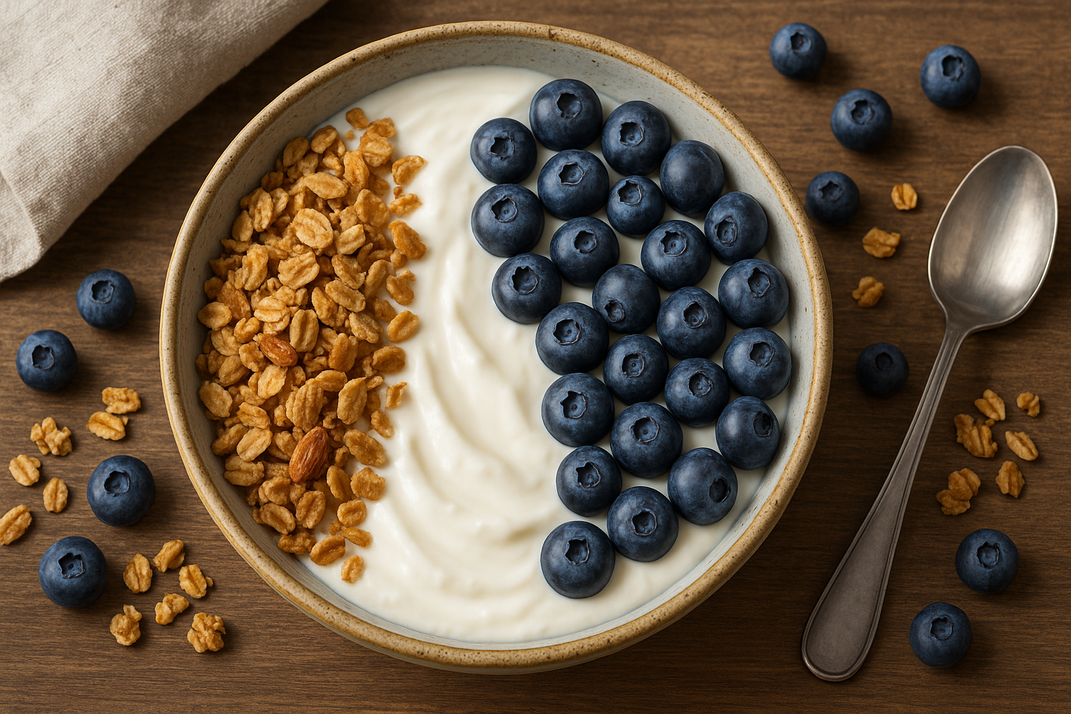 집에서 직접 만든 요거트로! 수험생을 위한 블루베리 요거트볼 만들기