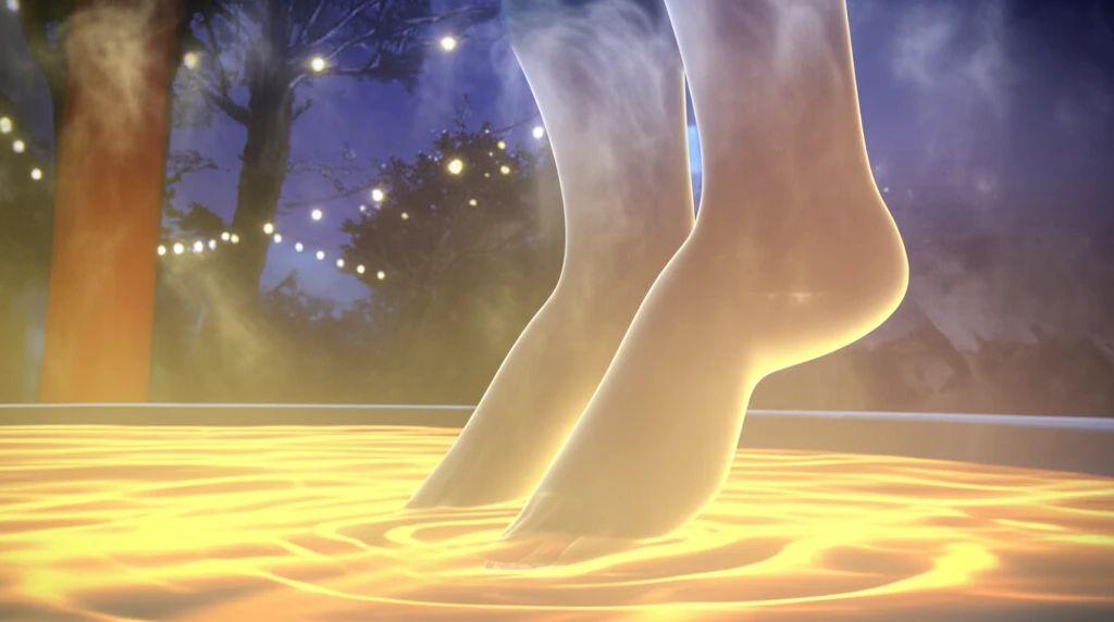 유성온천 야외 족욕장과 국립중앙과학관..