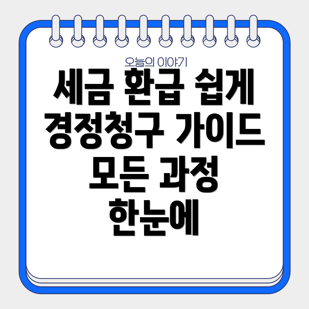 세금 환급 경정청구 확인 방법