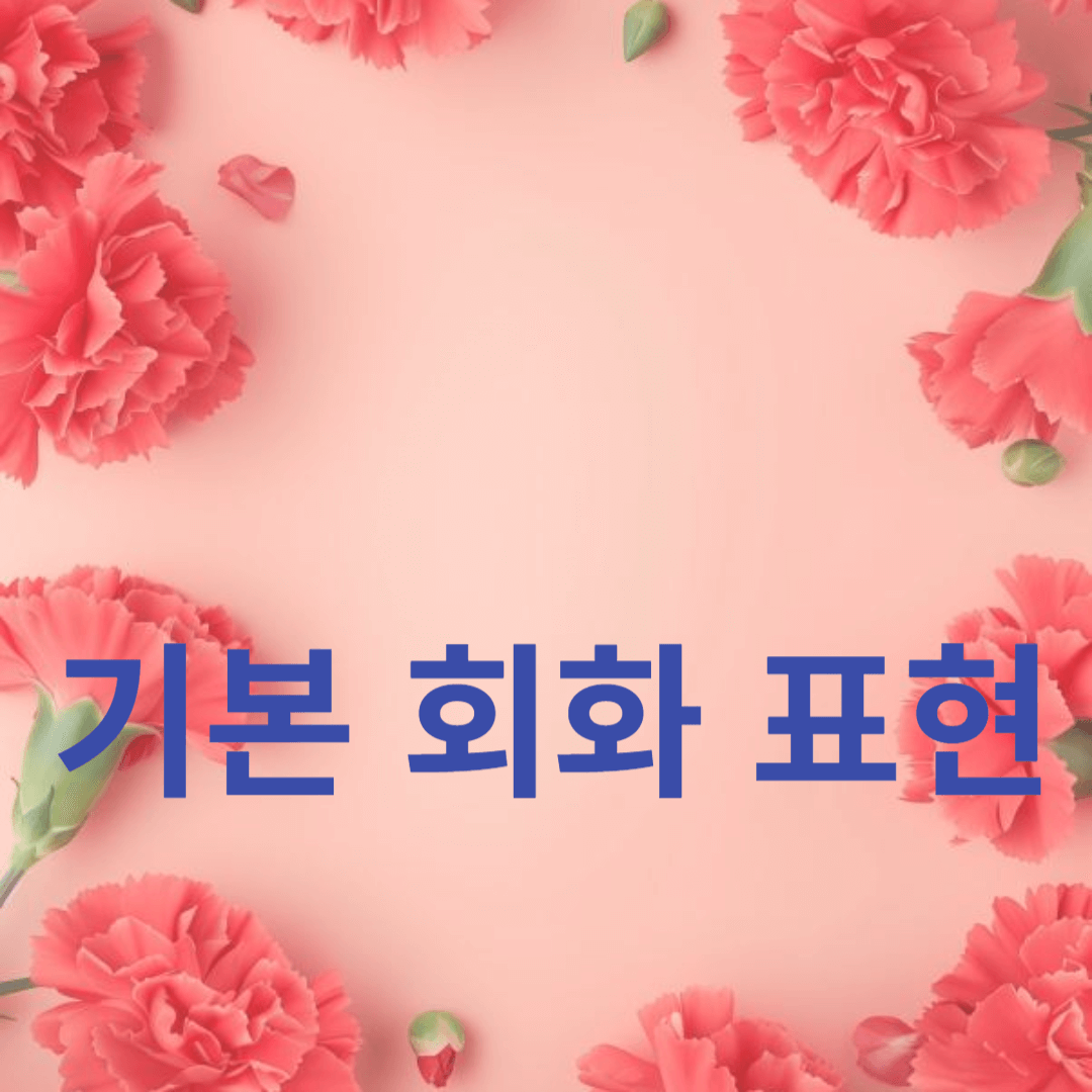 한국어 초보자를 위한 기본 회화 표현