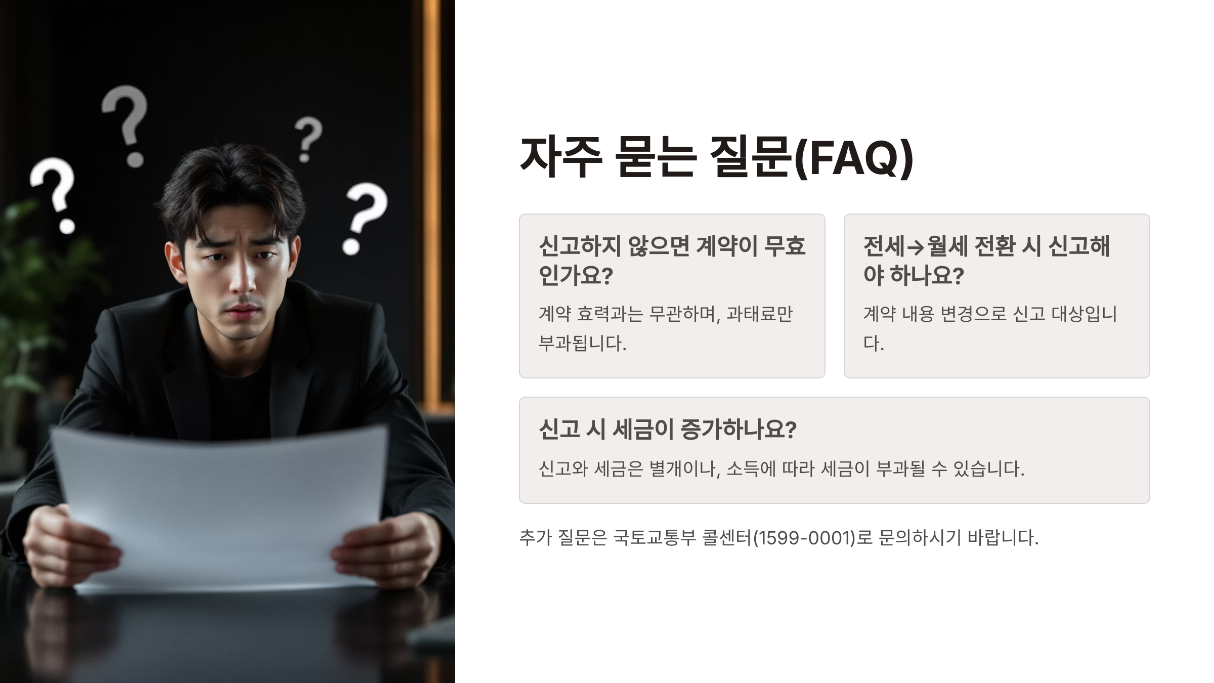 임대차신고 자주 묻는 질문