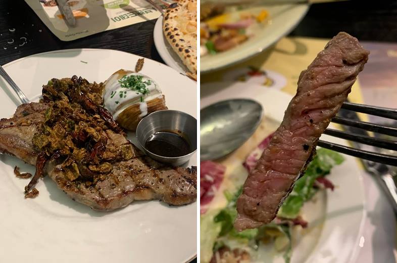 갈리기 등심 샐러드