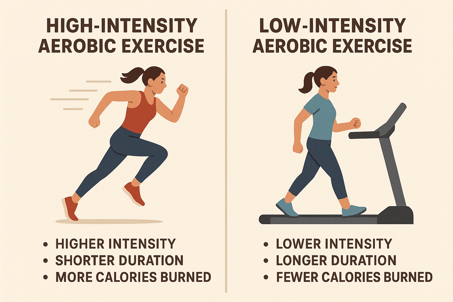 고강도 저강도 유산소 운동