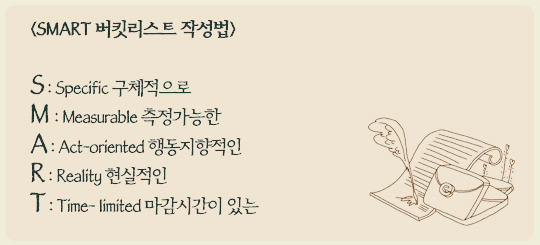 SMART 원칙 활용해서 버킷리스트 작성하는 법