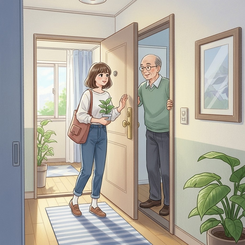 이웃 첫인사 장면