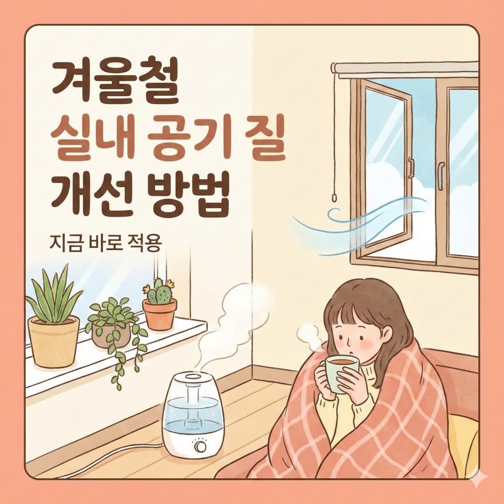 겨울철 실내 공기 질 개선 방법, 지금 바로 적용해보세요