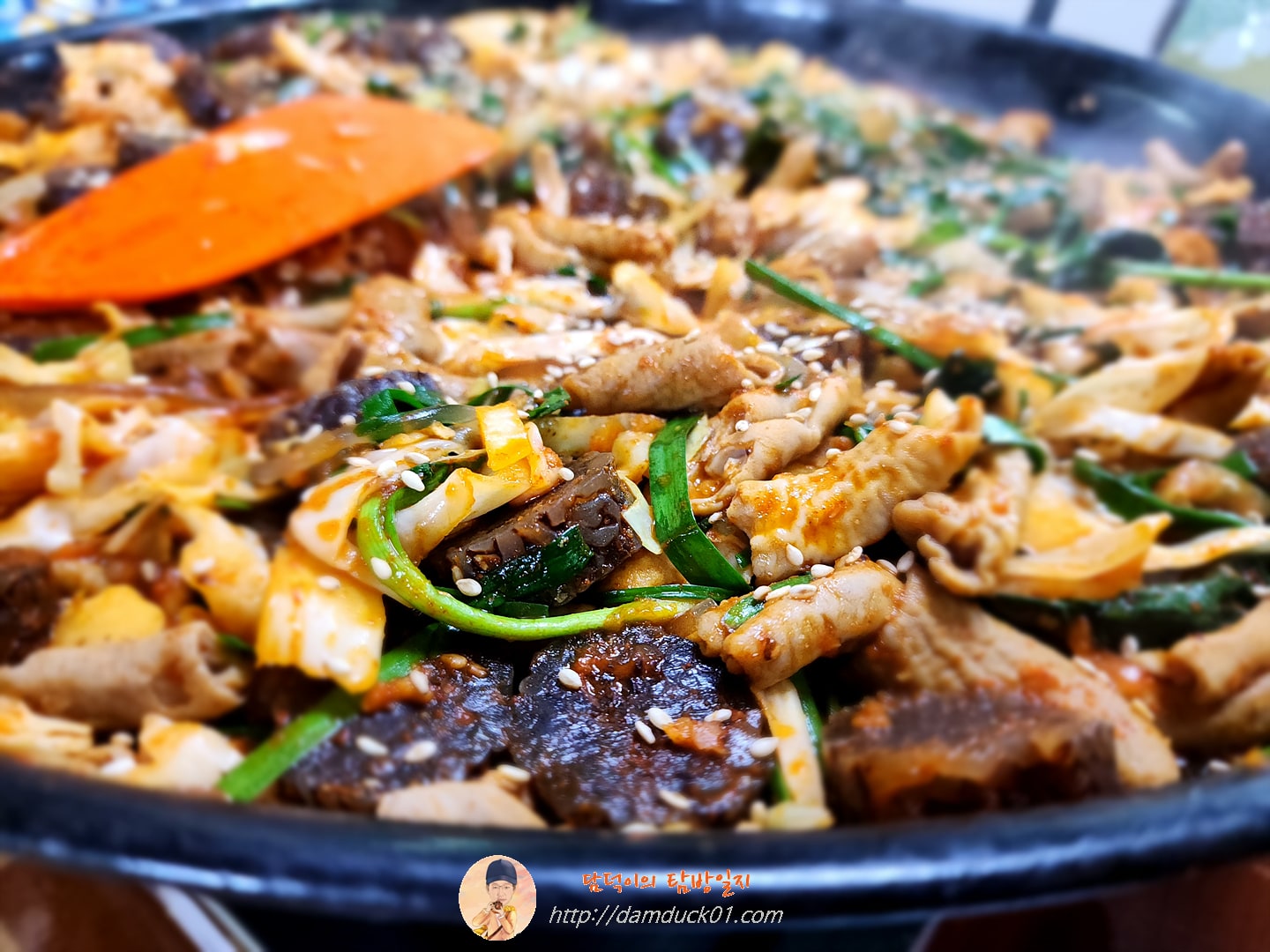 순대곱창볶음