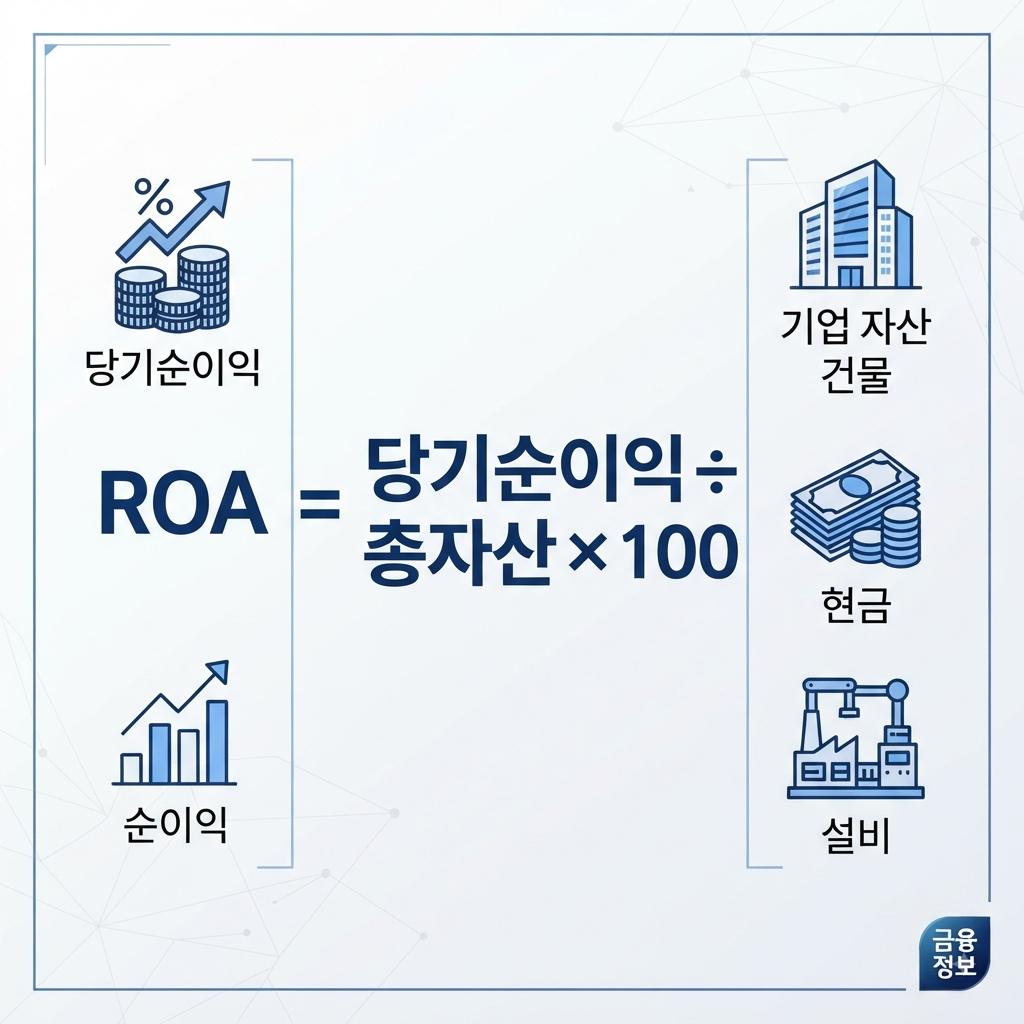 ROA 계산 방법과 총자산이익률 공식