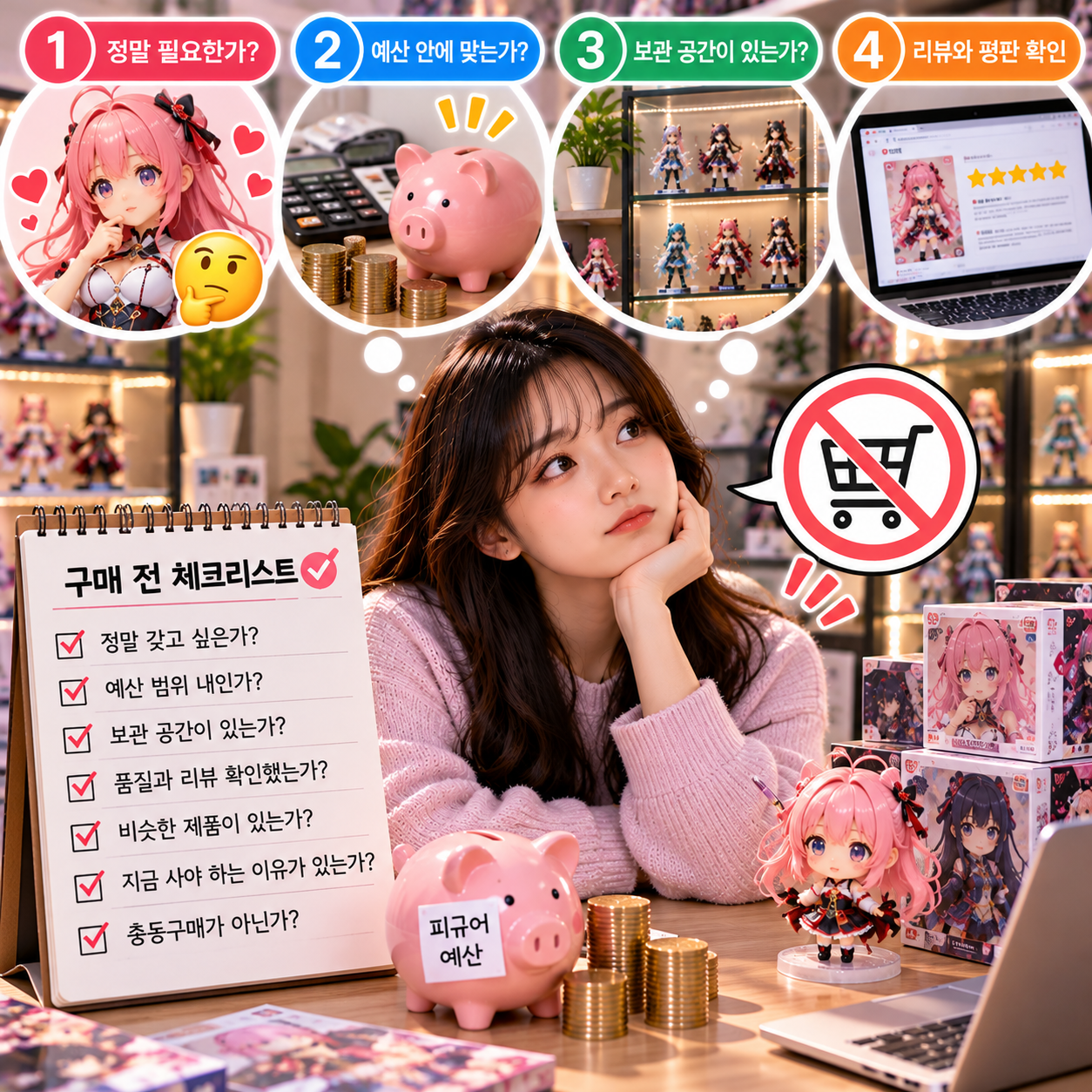 피규어 충동구매 줄이는 방법