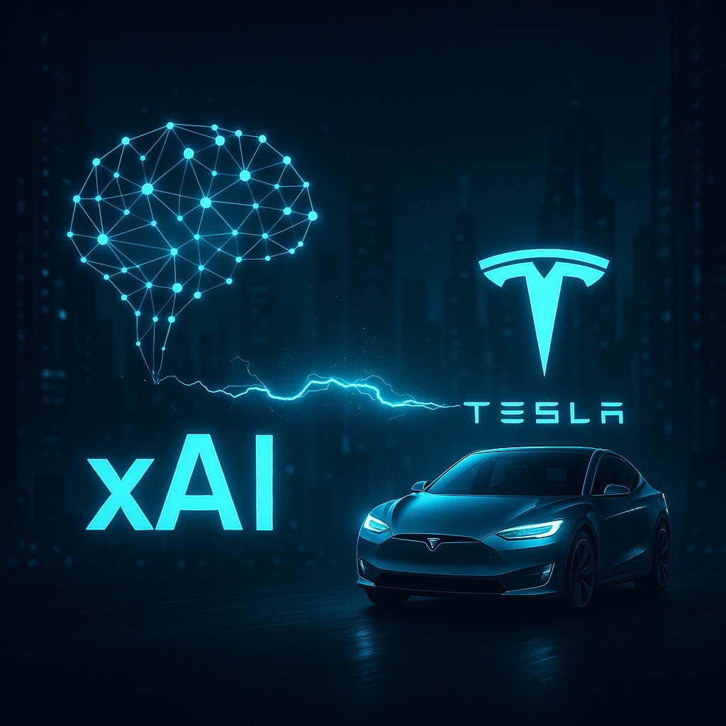 xAI와 테슬라의 관계 관련 그림