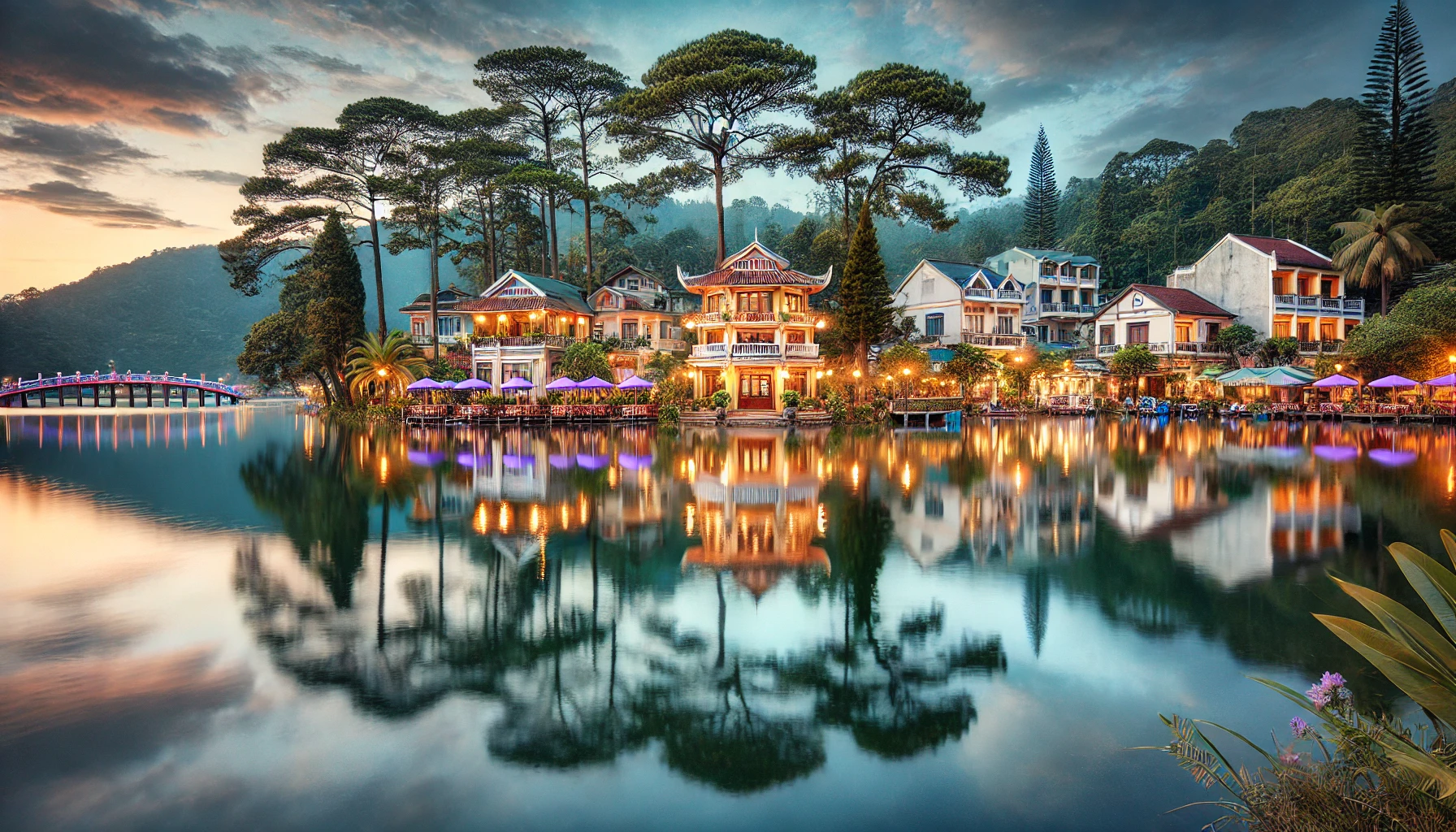 베트남 달랏의 쑤언흐엉 호수