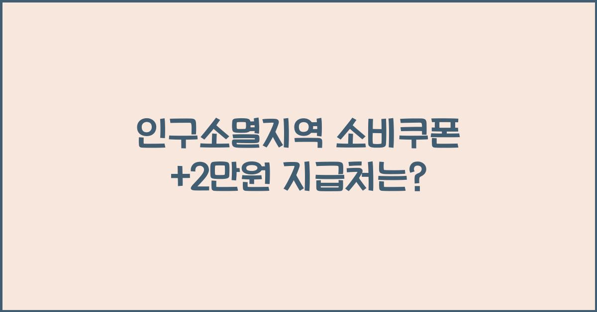 인구소멸지역 소비쿠폰 +2만원