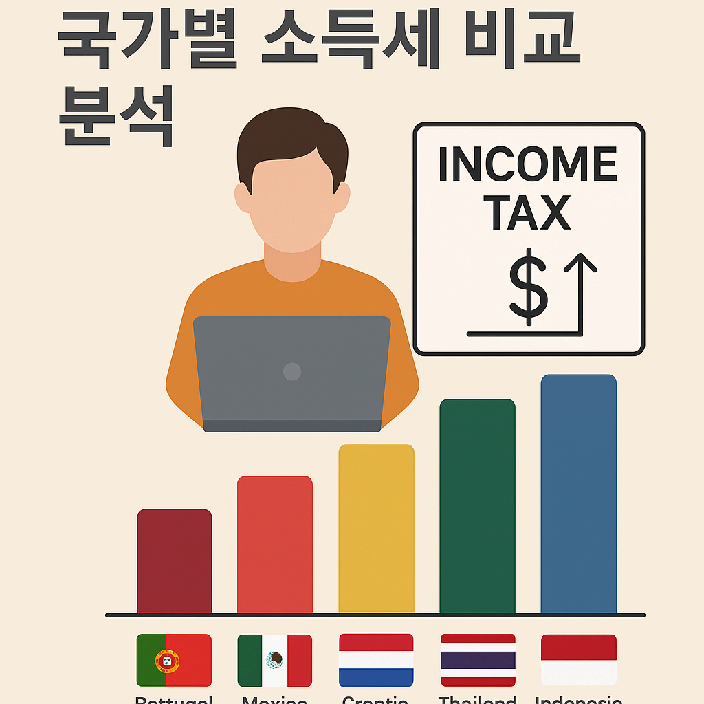 디지털 노마드를 위한 국가 별 소득세 비교 분석