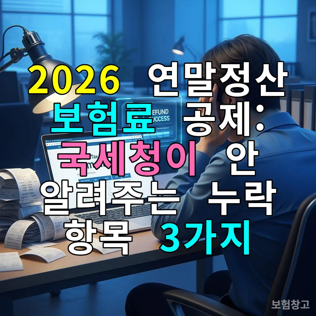 2026 연말정산 홈택스 화면을 보며 고민하는 한국 직장인의 모습