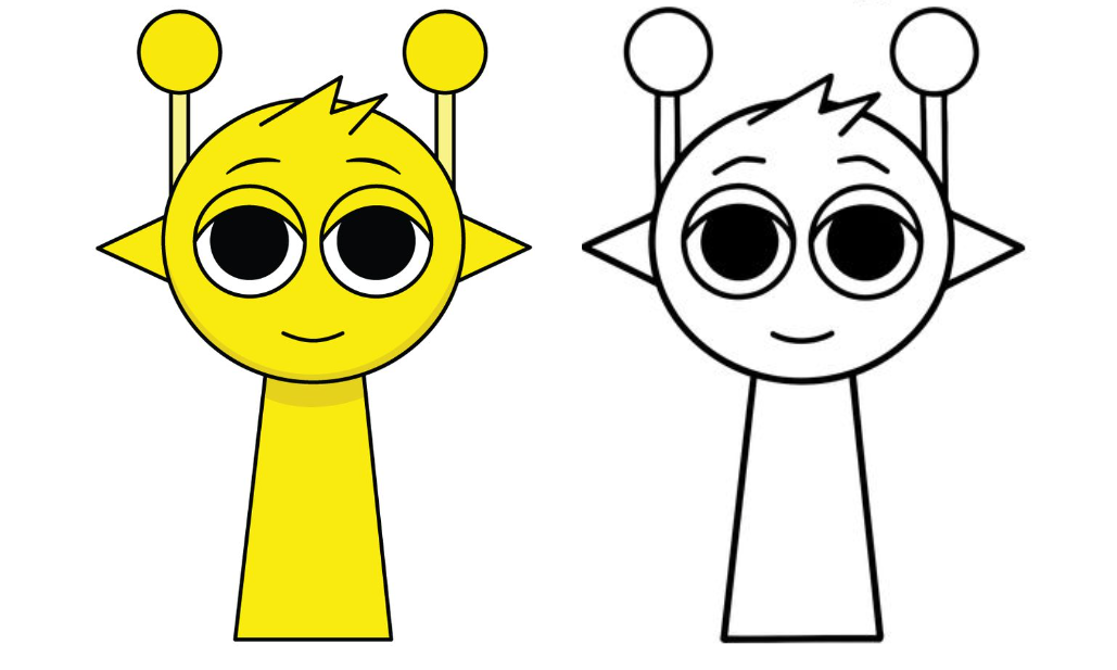 스프런키 시몬 색칠공부 도안 사진