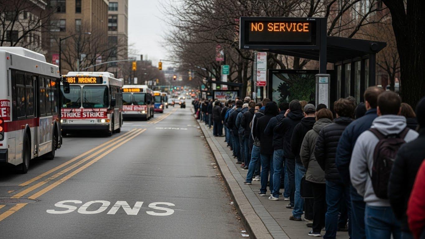 버스 파업 광역버스