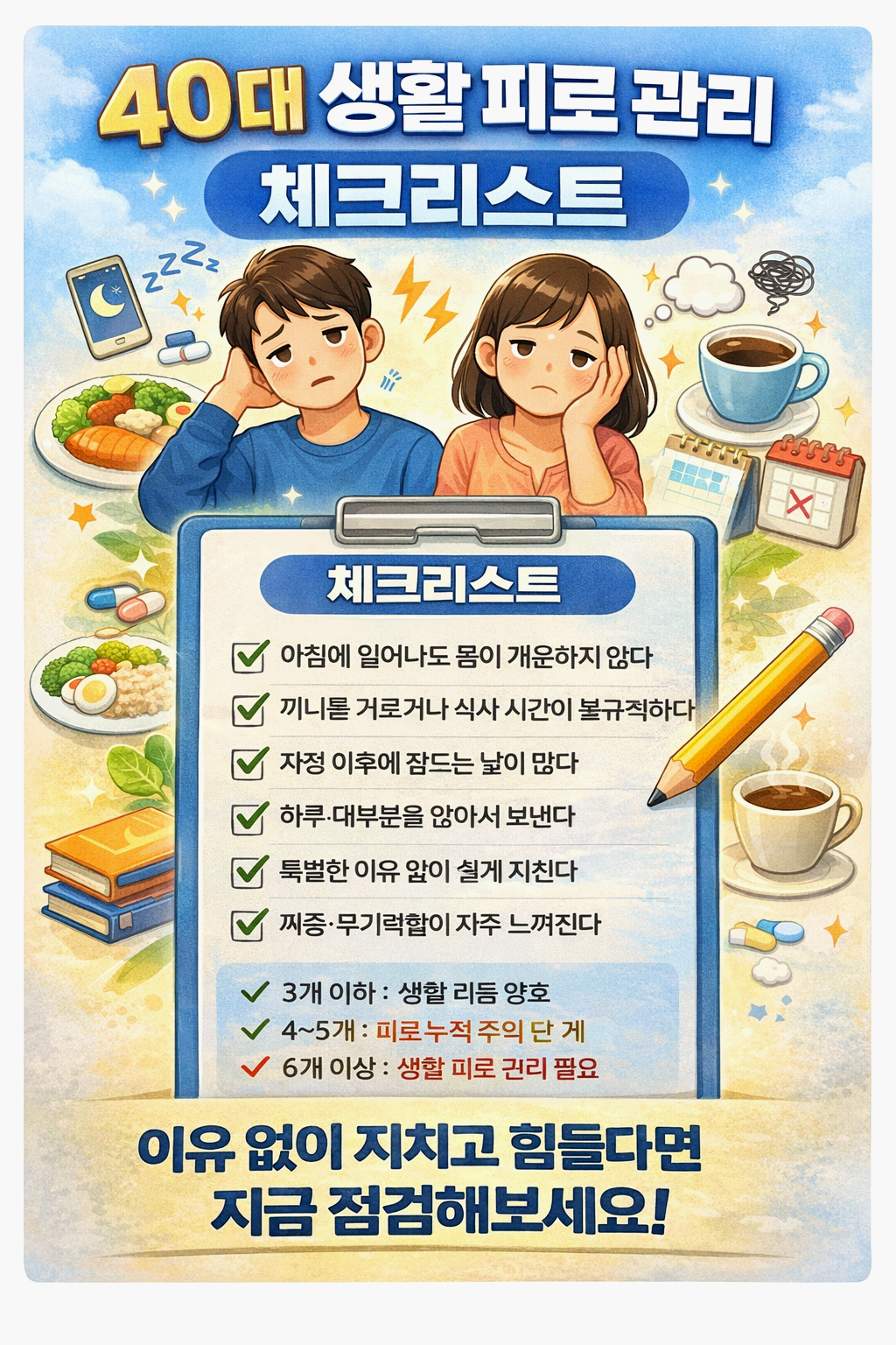 40대 생활 피로 관리 체크리스트