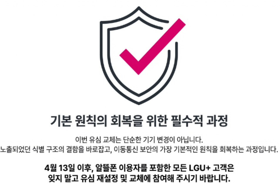 LG 유플러스 유심 무상 교체 안내