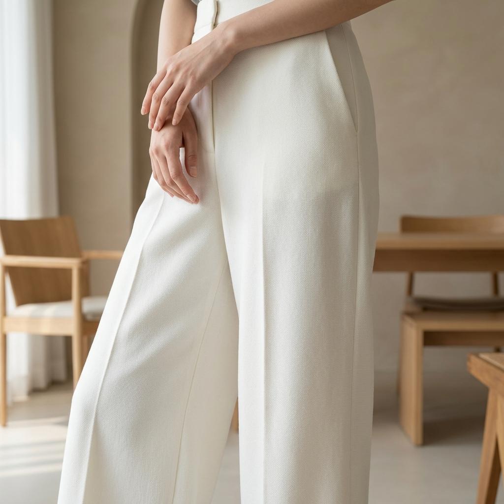 비침 걱정 없는 화이트 팬츠 두께 고르는 법