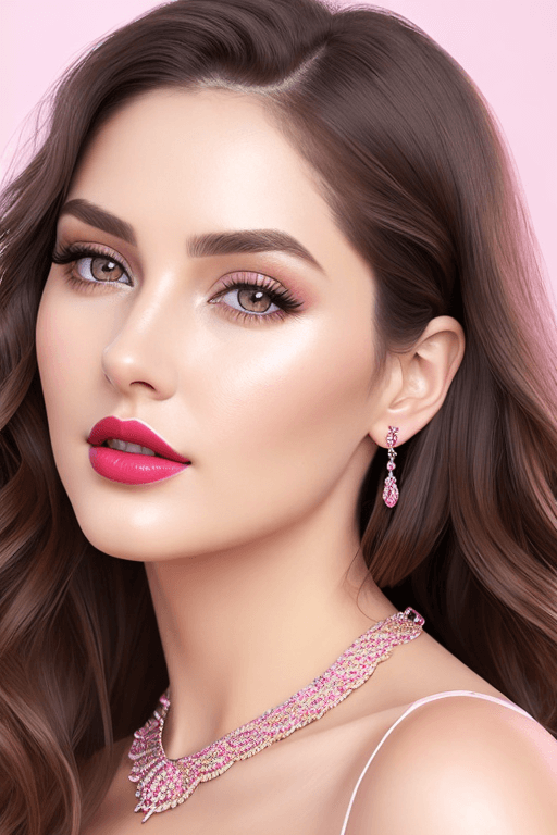 Playground AI로 생성한 그림(3) - 짙은 화장의 미인