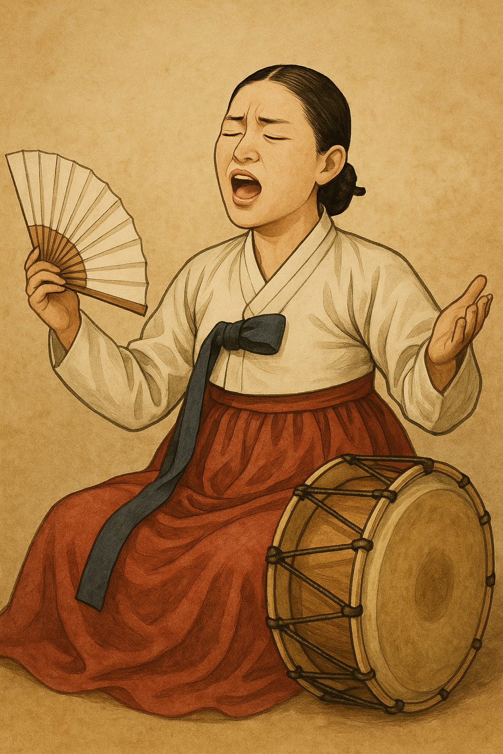 판소리를 표현한 이미지