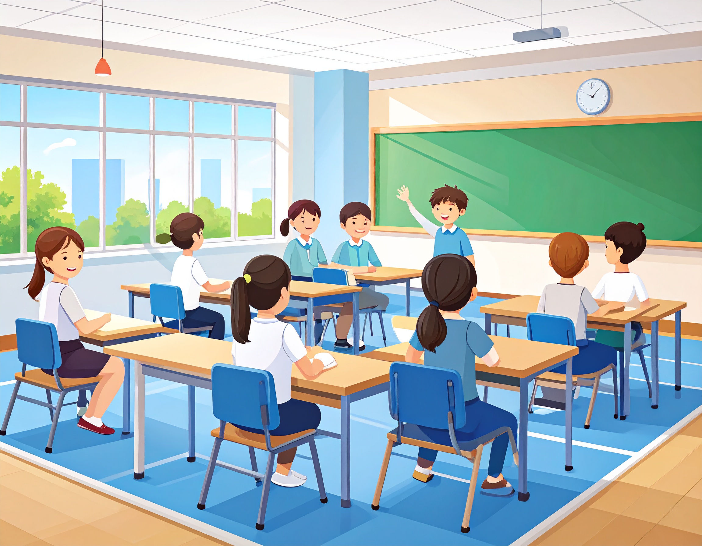 한부모가족 아동양육비&amp;#44; 수업 받는 학생들