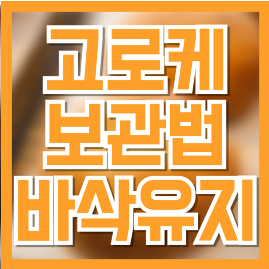 고로케 보관법: 바삭함 유지하는 냉장·냉동 팁!