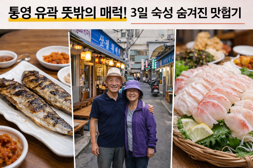 통영 유곽 3일 숙성 맛집 탐험기, 이것만 알면 끝