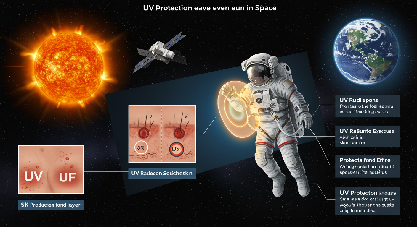 우주에서도 자외선 차단이 필요한 이유와 우주복 UV 보호 기술