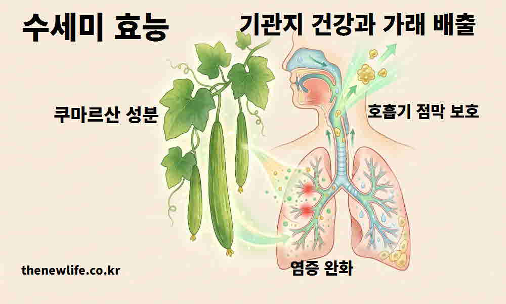 수세미 효능 기관지 건강 가래 배출