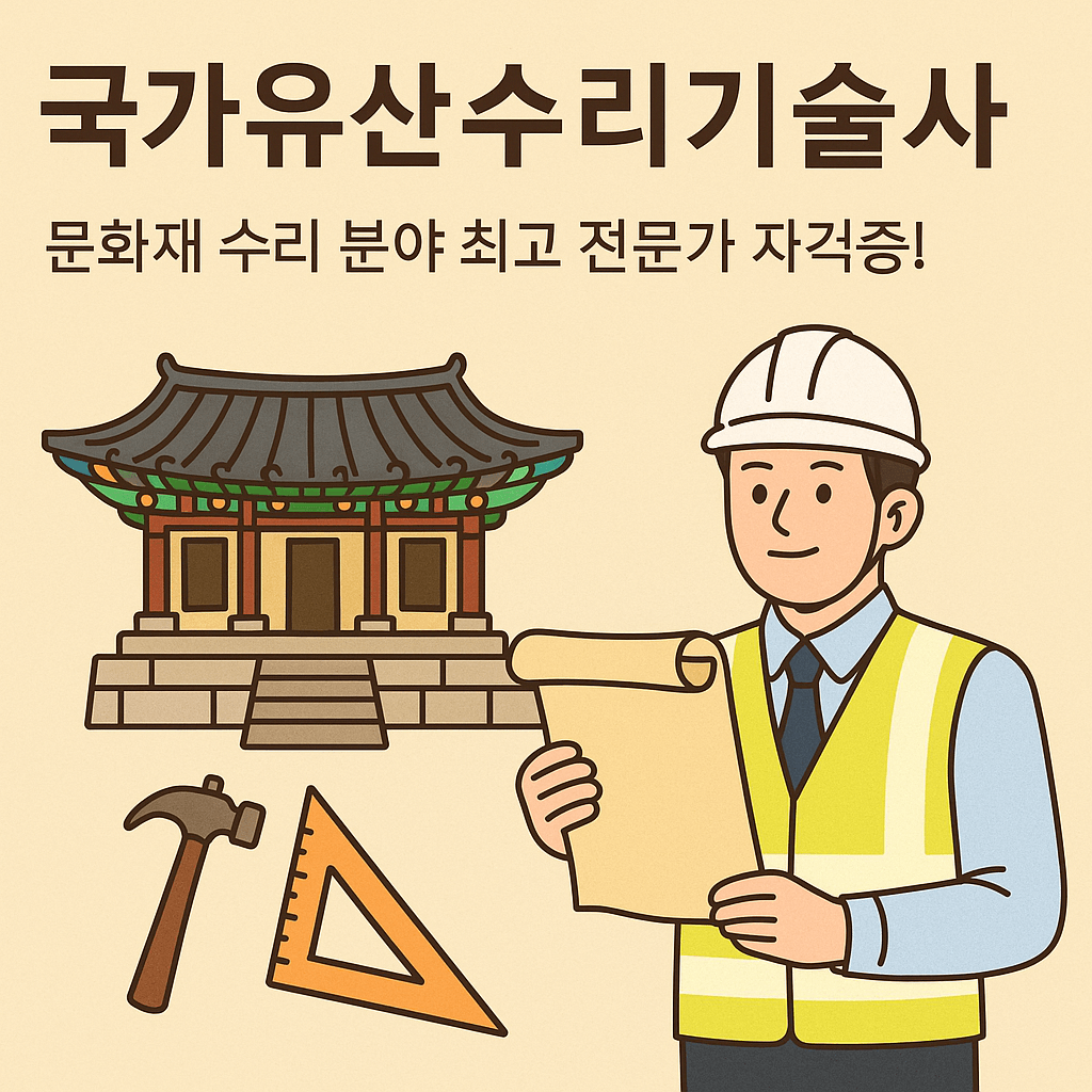 국가유산수리기술사, 문화재 수리 분야 최고 전문가 자격증! 응시자격부터 전망까지 총정리