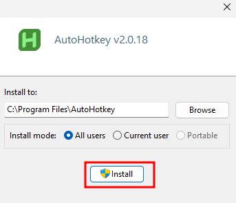 오토핫키 인스톨