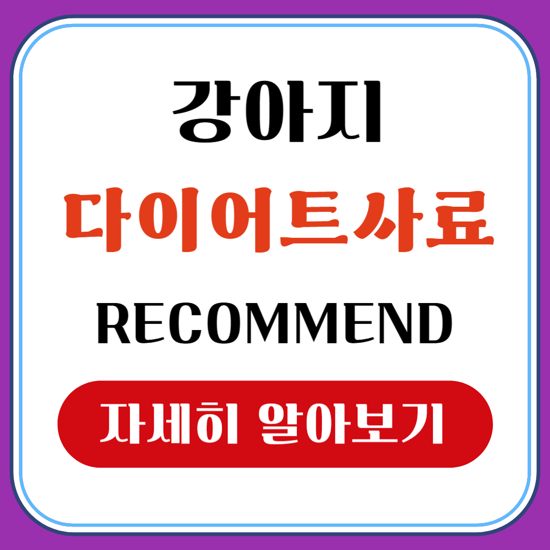 강아지 다이어트 사료