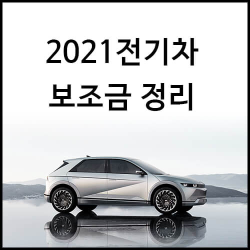 2021 전기차 보조금 정리