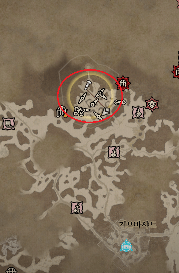 디아블로4 보루 위치 정복 지도