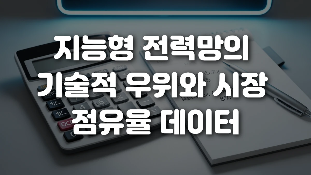 지능형 전력망의 기술적 우위와 시장 점유율 데이터