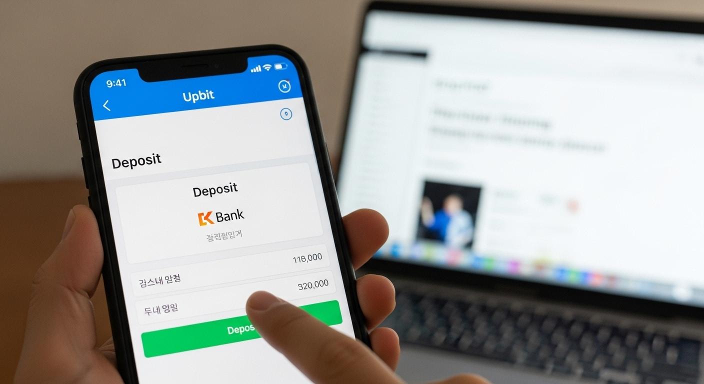 케이뱅크에서 업비트에 입금하는법