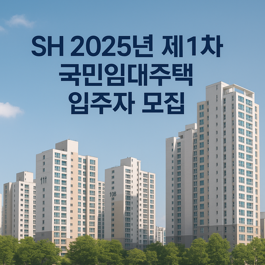 SH 2025년 제1차 국민임대주택, 입주자 모집 대상과 신청 방법