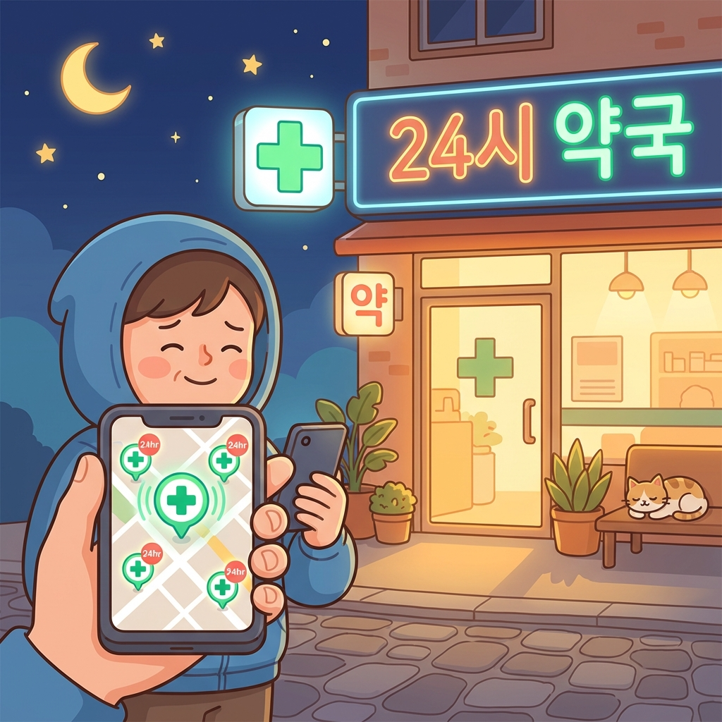 모바일로 위치 안내해주는 이미지
