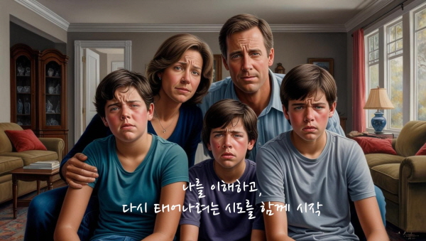 나를 이해하고 다시 태어나려는 시도를 함께 시작됩니다에 관한 그림