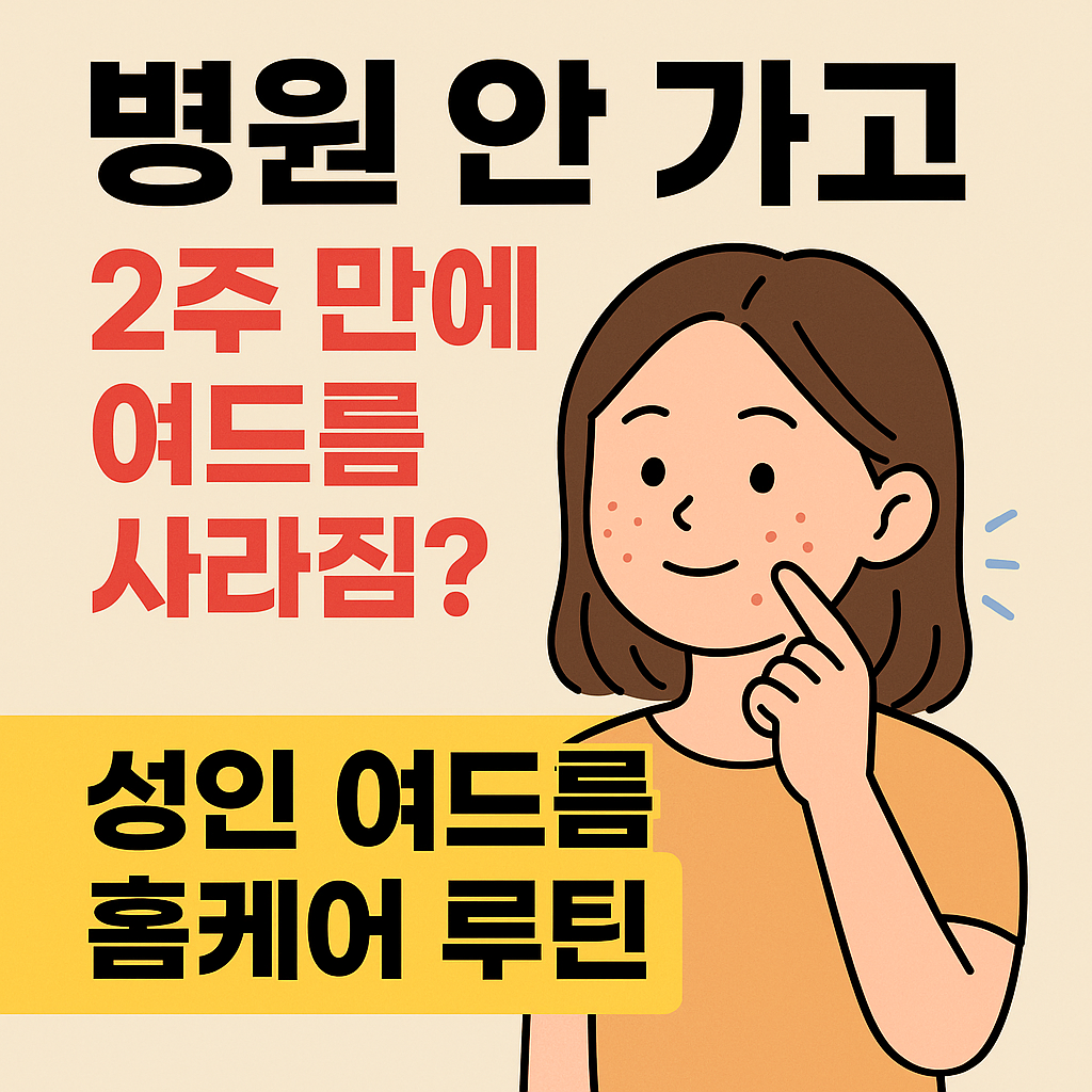 💆 병원 안 가고 여드름 없앴어요! 성인 여드름 홈케어 루틴 2주 실험기