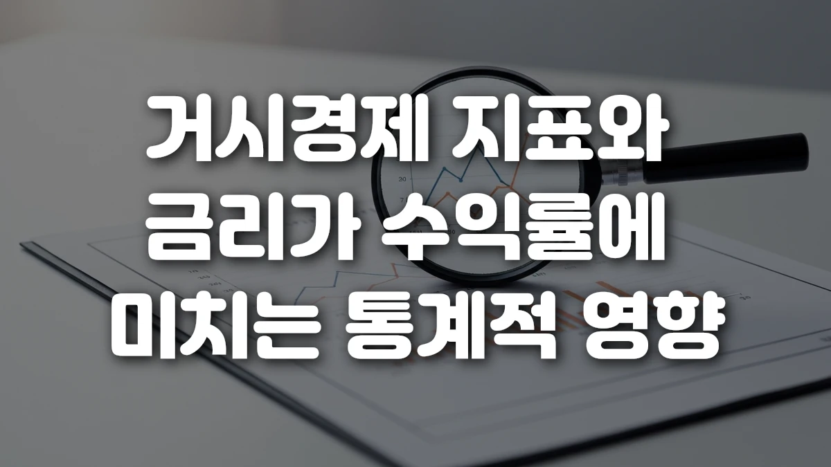 거시경제 지표와 금리가 수익률에 미치는 통계적 영향