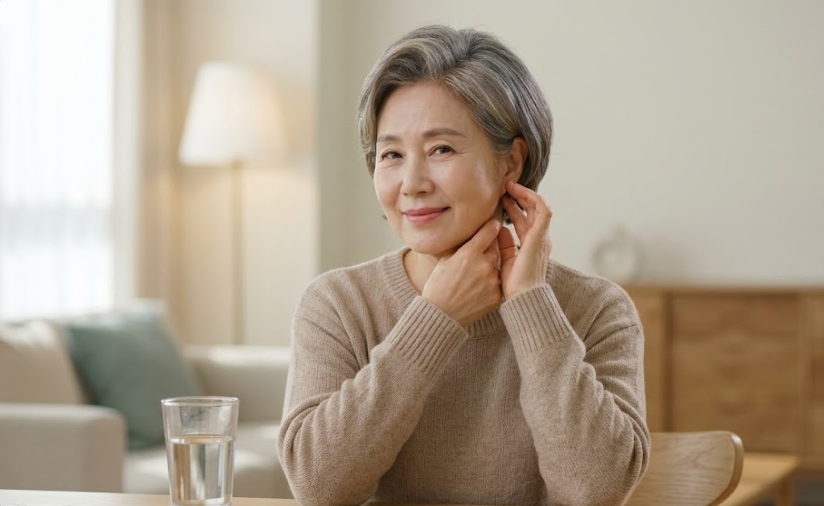 구강건조증 이겨내고 행복해 하는 시니어