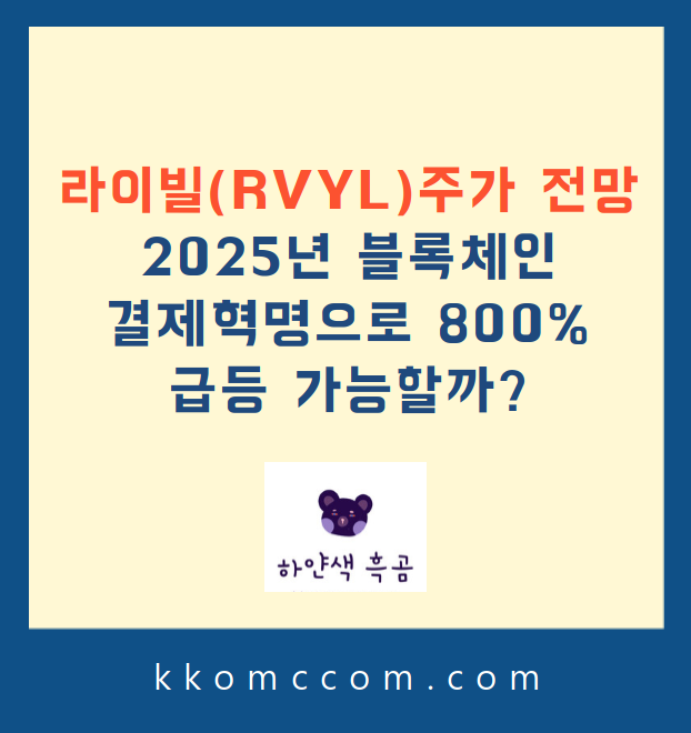 라이빌 주가 전망 관련 포스팅 썸네일