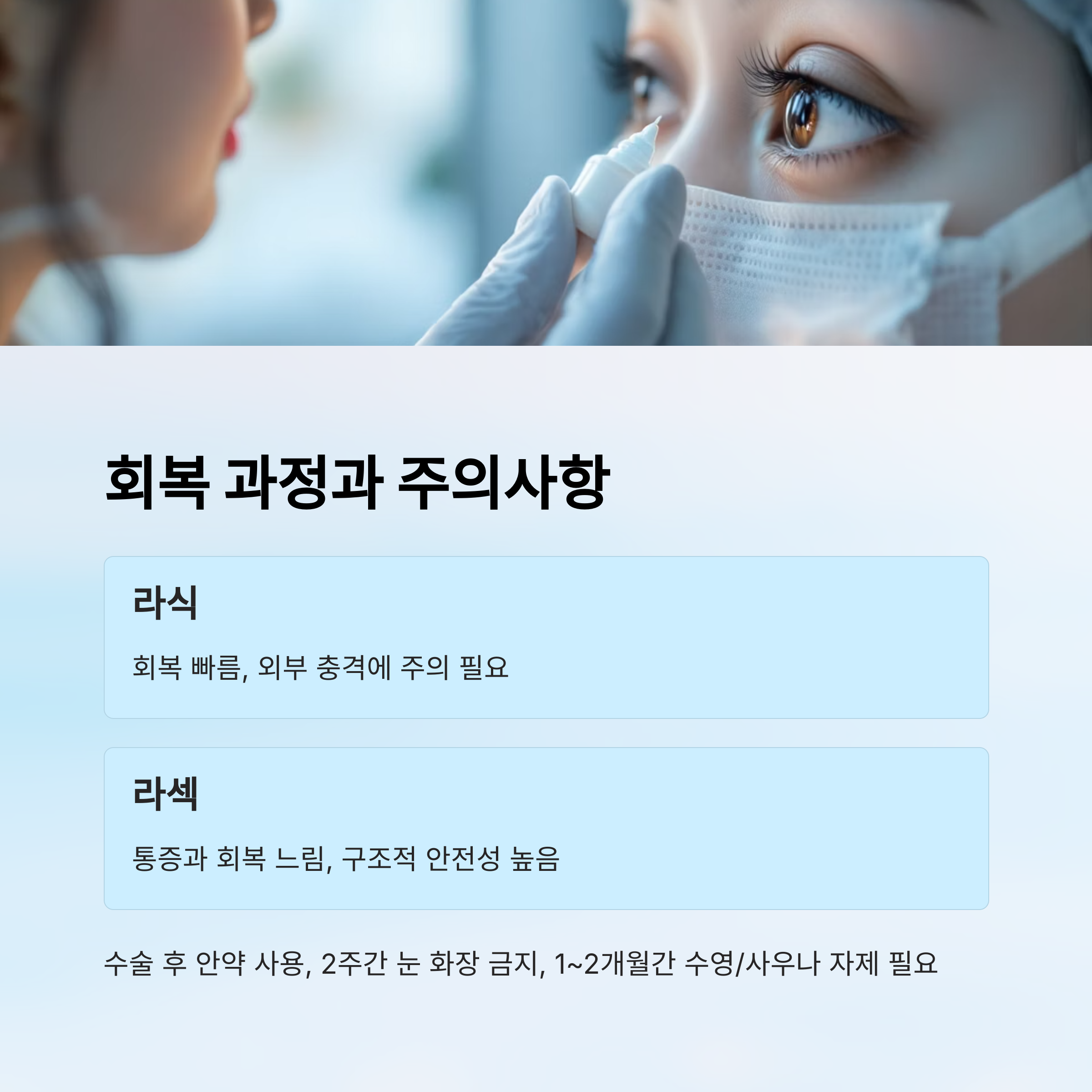 라섹과 라식의 차이점과 수술 비용 비교 완전 가이드