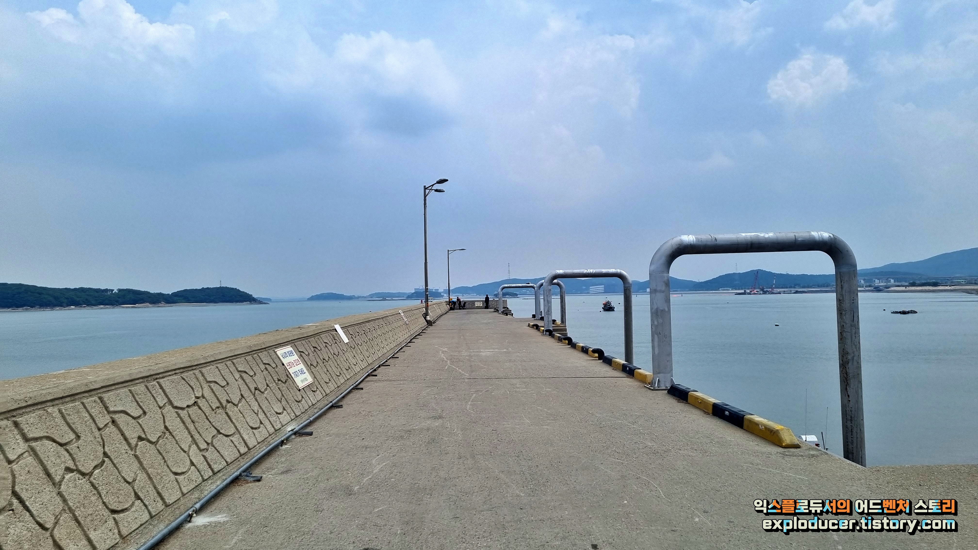 삼목항 방파제 바다 낚시터 전경