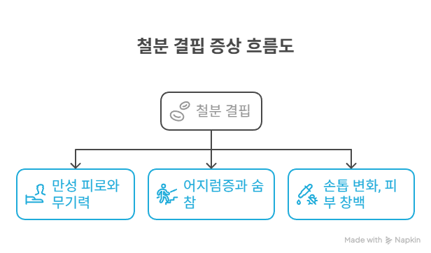 철분 결핍 증상