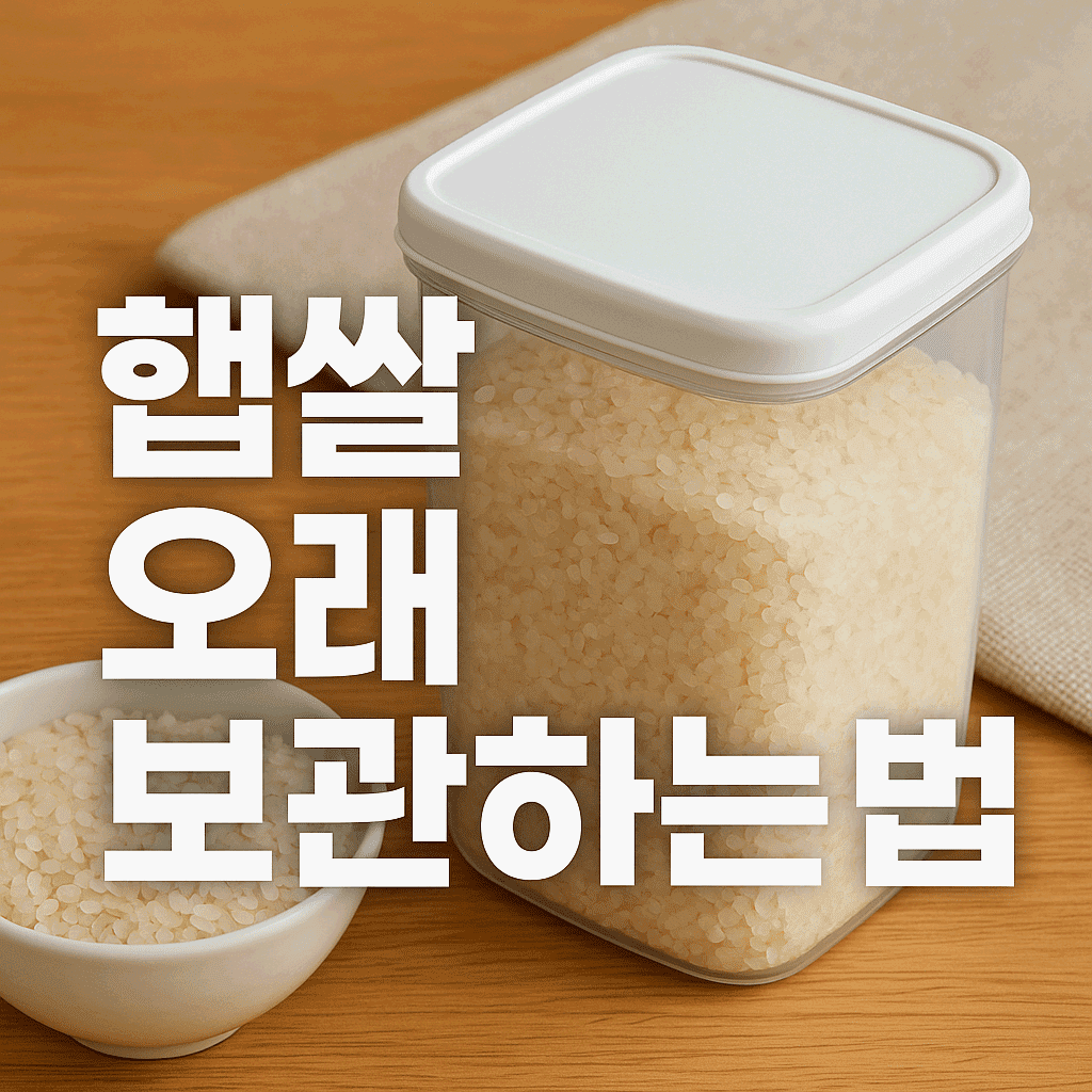 햅쌀 오래 보관하는 법