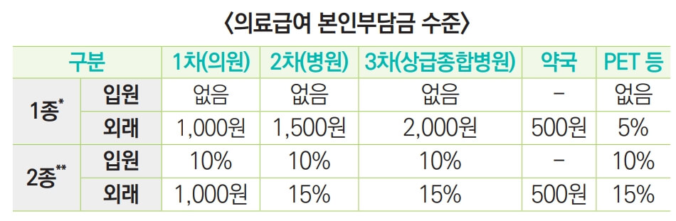 의료급여-본인부담금-수준표-사진