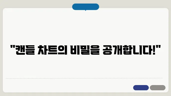 주식 캔들 차트 활용법